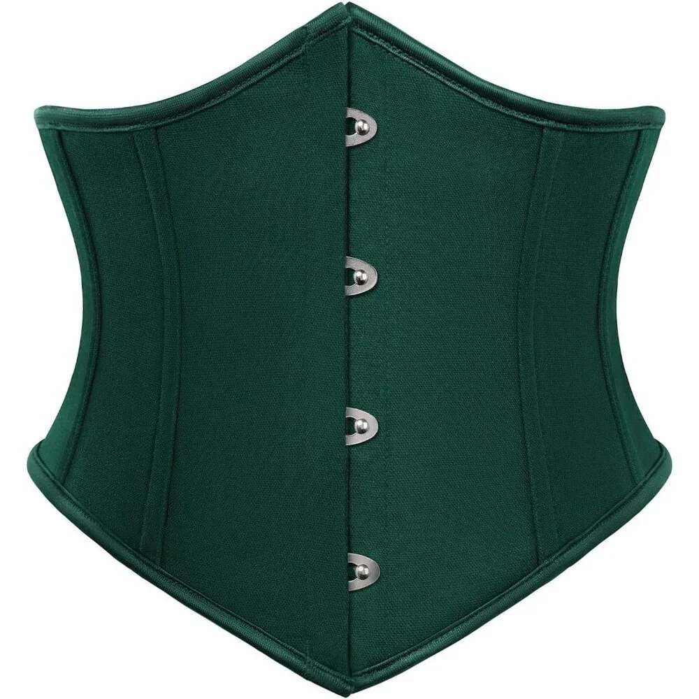Women's Forest Green Corset Belt Wide Waist Lace Up Pirate Accessories Belt